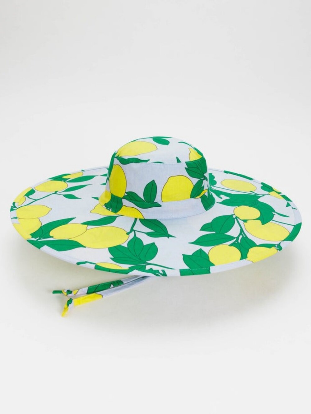 NWT Baggu Lemon Tree Packable Sun Hat - Purple Lemon Print